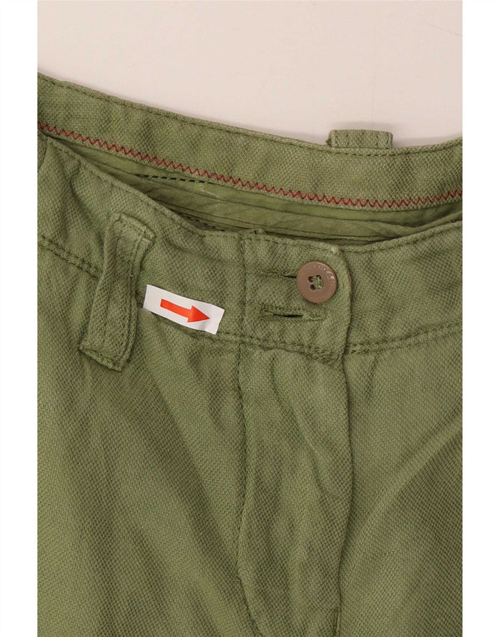 Murphy & Nye Damen Chinoshorts Medium W28 Grünes Leinen
