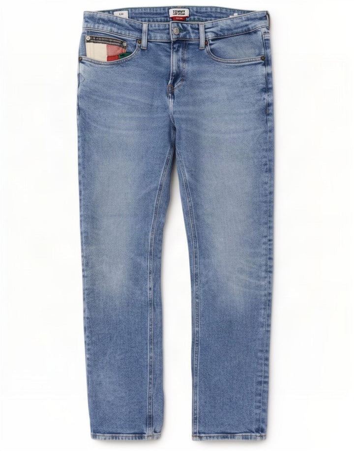 Tommy Hilfiger Herren Denton Slim Jeans W31 L30 Blaue Baumwolle