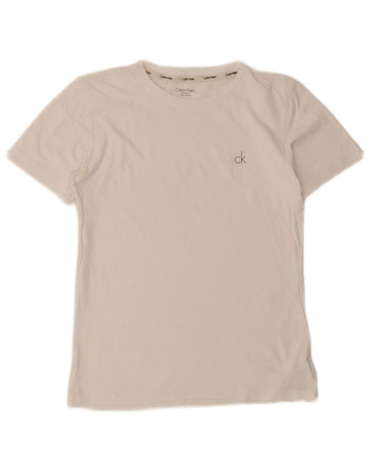Calvin Klein Jungen Regular T-Shirt Top 12–13 Jahre weiße Baumwolle