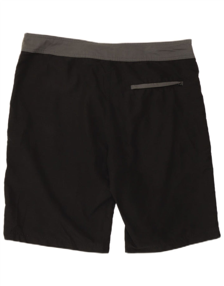 Hurley Herren-Badeshorts, groß, schwarzes Farbblock-Polyester