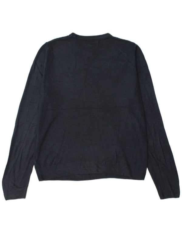 Marks & Spencer Herren-Pullover mit Rundhalsausschnitt, groß, Marineblau, Acryl