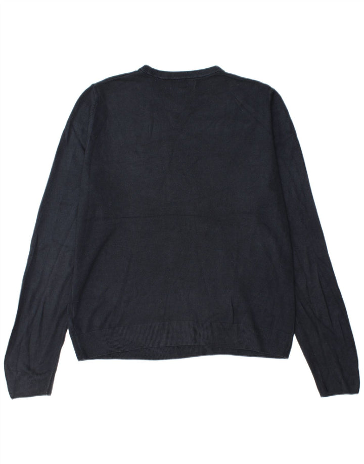 Marks & Spencer Herren-Pullover mit Rundhalsausschnitt, groß, Marineblau, Acryl
