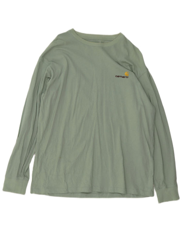 Carhartt Herren Top Langarm XL Grüne Baumwolle