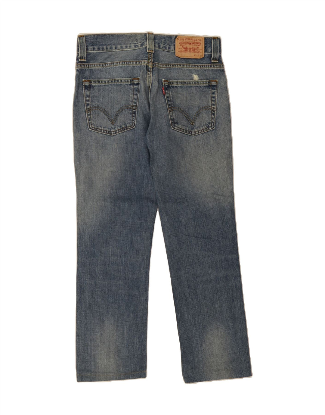 LEVI'S Mens 511 Distressed Slim Jeans W32 L27 Blue Cotton Vintage Levi's and Second-Hand Levi's from Messina Hembry 