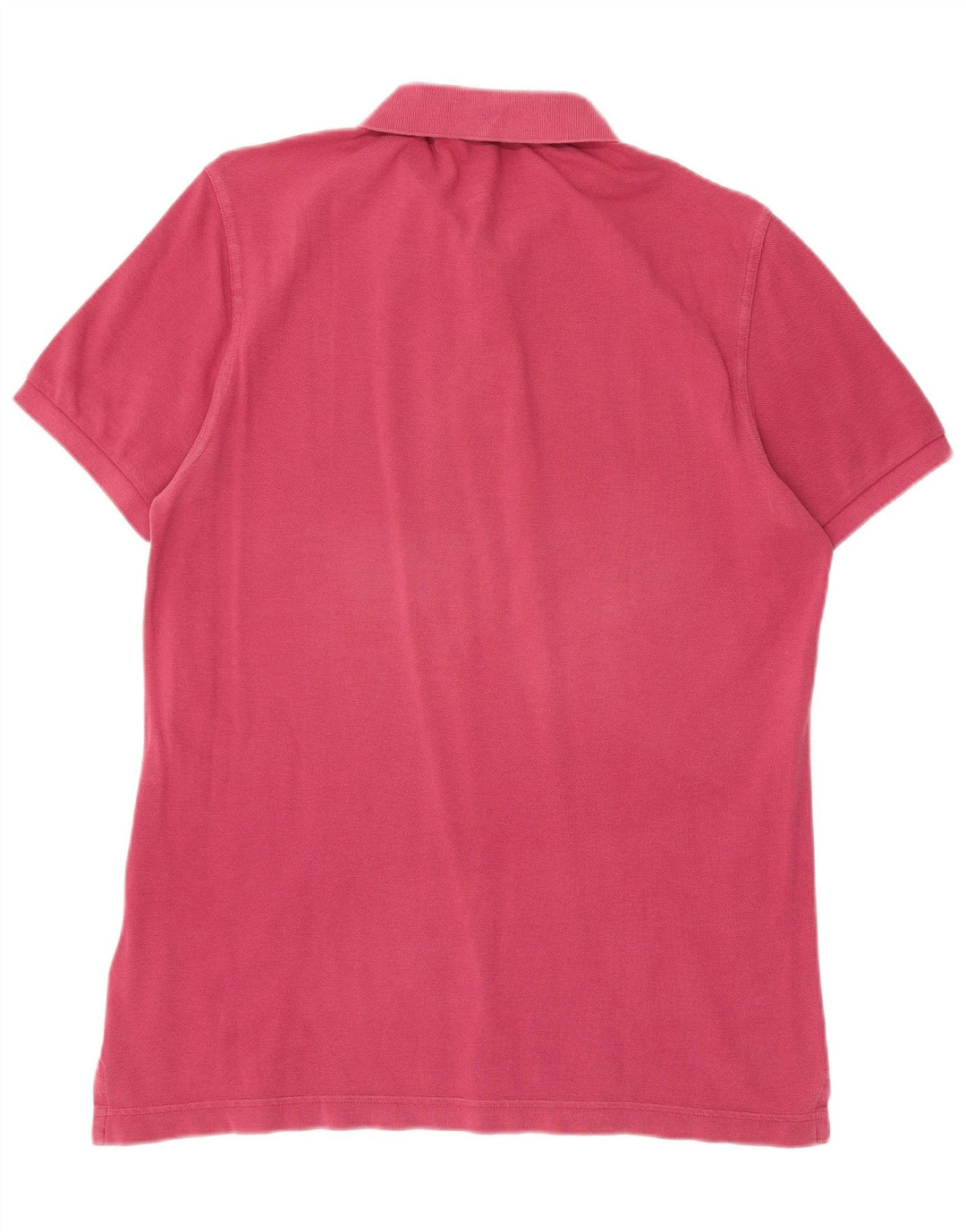 Benetton Herren-Poloshirt, groß, rosa, Baumwolle