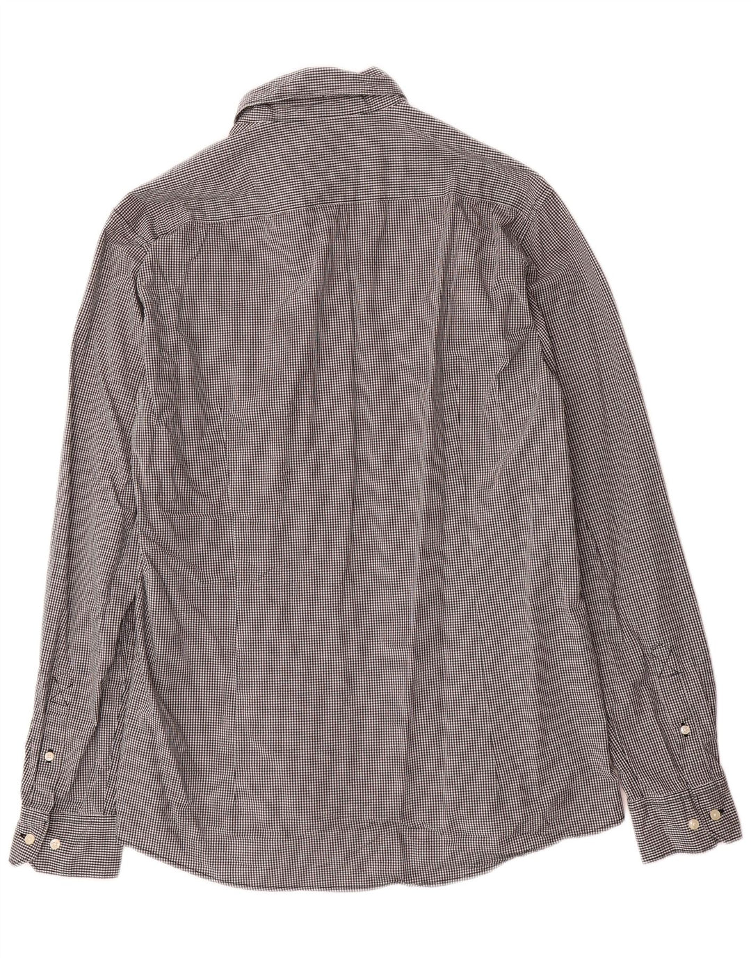 Barbour Herren-Hemd mit maßgeschneiderter Passform, große schwarze Gingham-Baumwolle