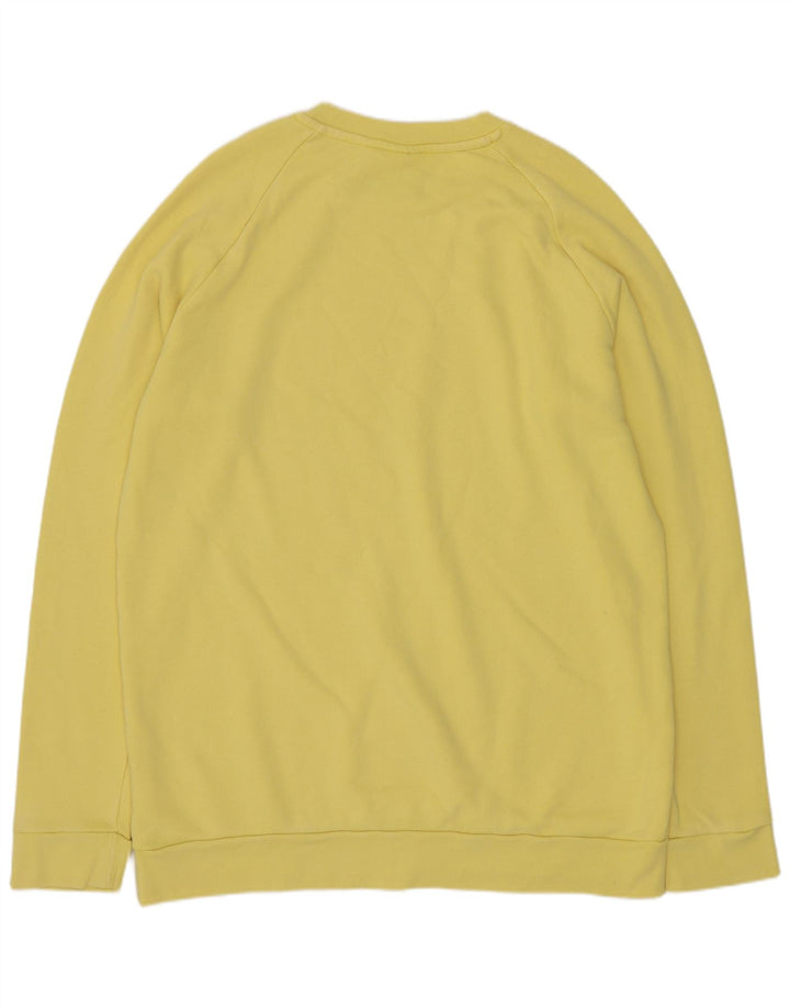 Adidas Herren Grafik-Sweatshirt-Pullover, groß, gelbe Baumwolle