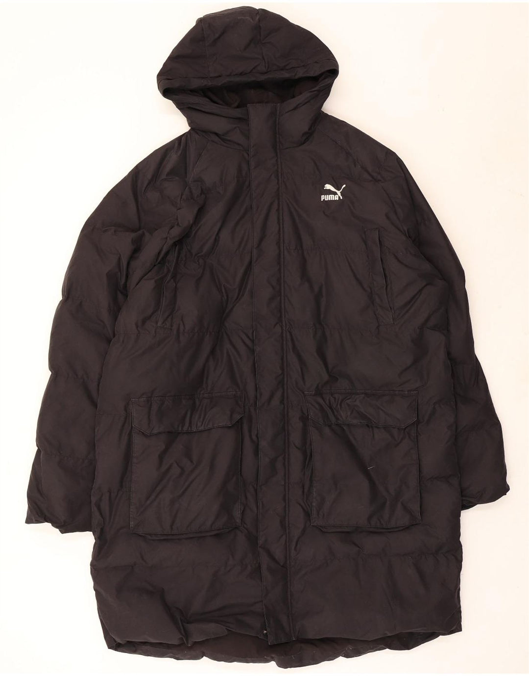 Puma Herren Kapuzenmantel, gepolstert, UK 40, Größe L, Schwarz, Polyester