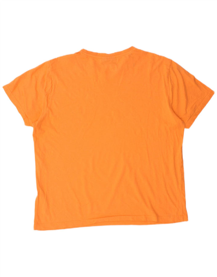 KAPPA Herren Grafik T-Shirt Top XL Orange Baumwolle