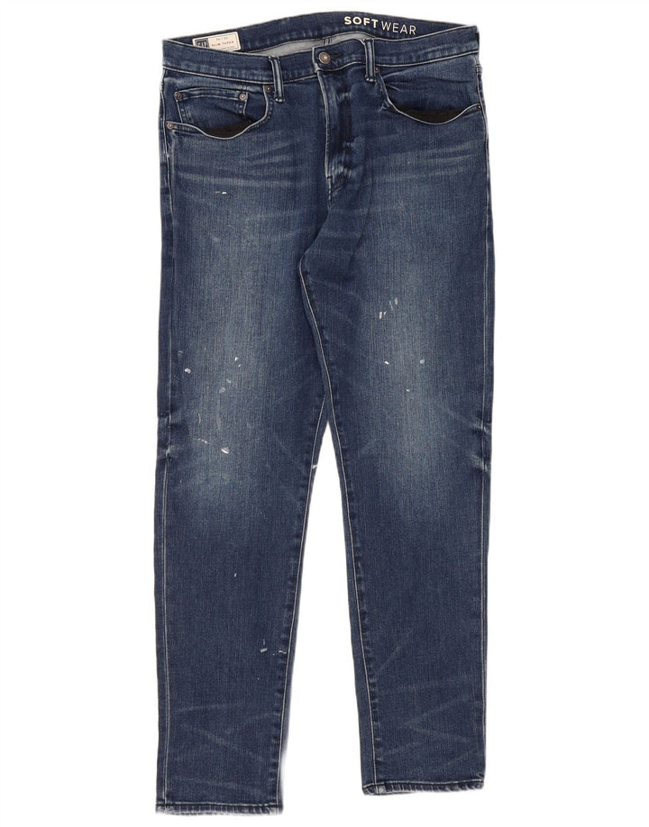 Gap Herren Slim Tapered Jeans W36 L32 Blaue Baumwolle