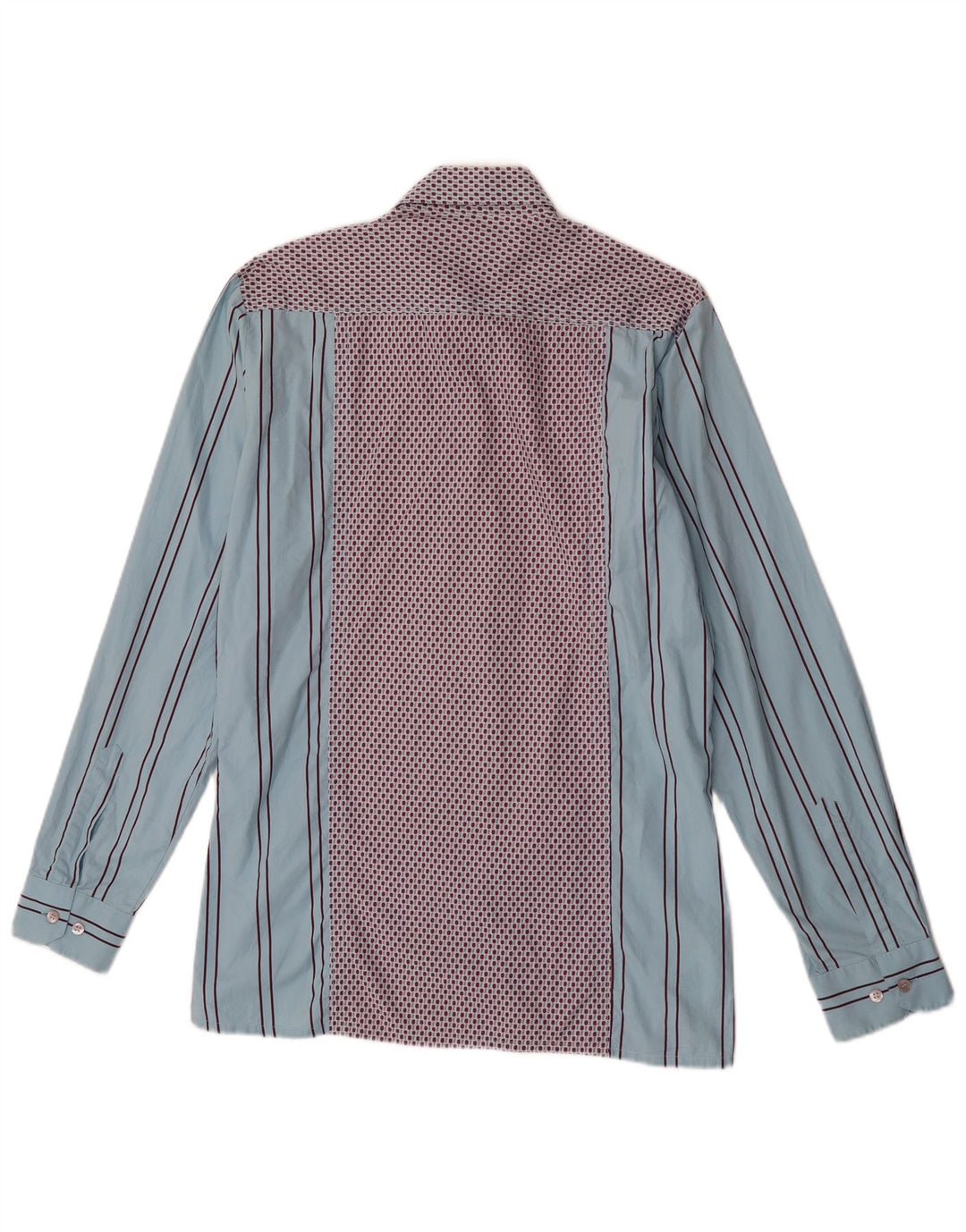 Hugo Boss Herrenhemd aus mittelblauer, gestreifter Baumwolle