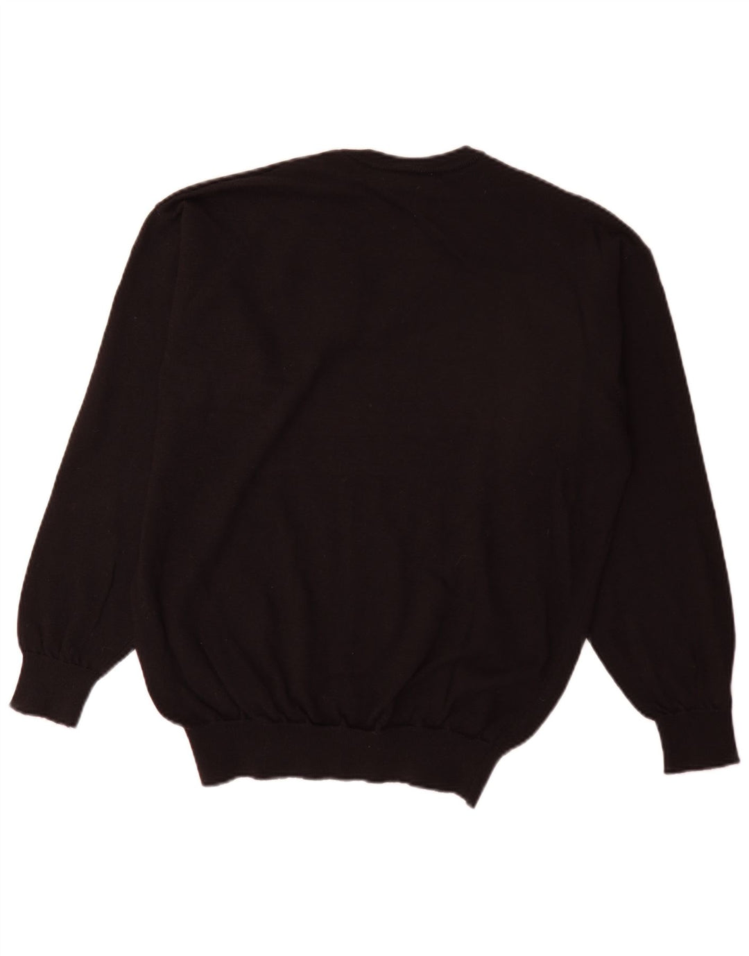 Lacoste Herren-Pullover mit V-Ausschnitt, Größe 5, groß, schwarze Schurwolle