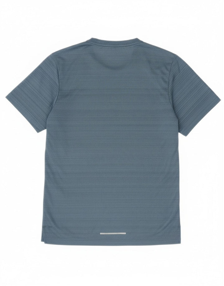 Nike Herren Dri Fit T-Shirt Top, klein, blau gestreift, Polyester