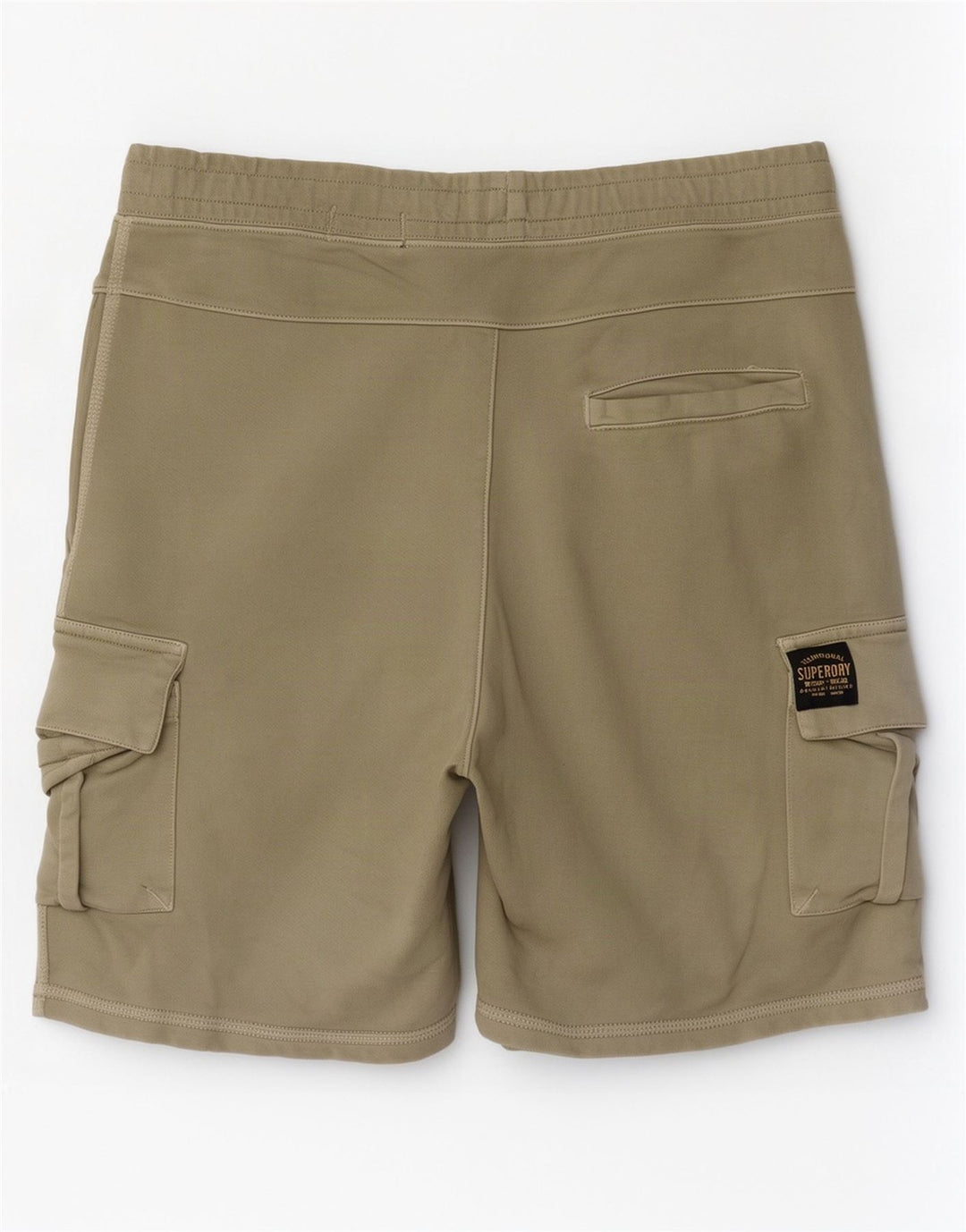 Superdry Herren-Cargo-Sportshorts aus mittlerer Khaki-Baumwolle