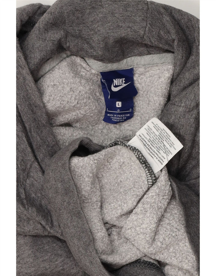 NIKE Herren Kapuzenpullover, groß, graue Baumwolle