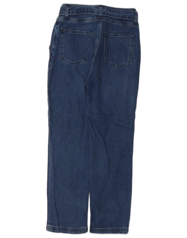 Boden Damen High Waist Tapered Jeans UK 6 XS W26 L24 Blaue Baumwolle