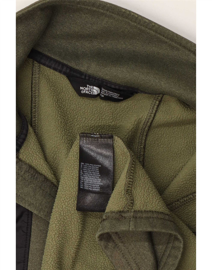 The North Face Herren-Sweatshirt mit Reißverschluss am Hals, klein, Khaki, Farbblock