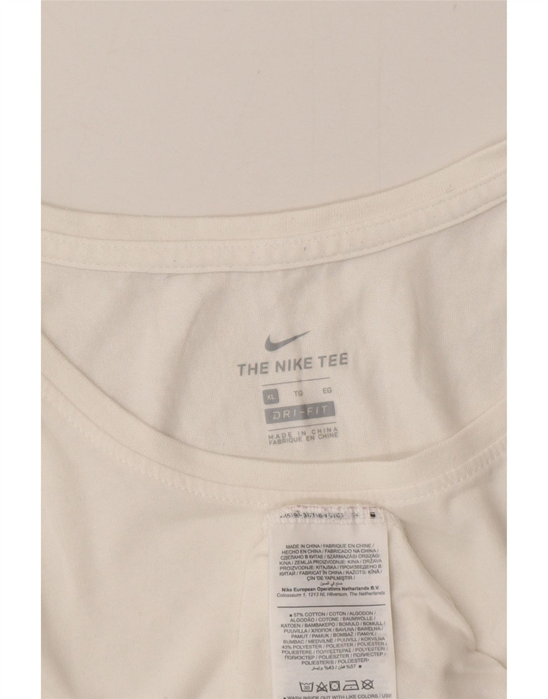 Nike Herren Dri Fit Grafik-Weste-Oberteil aus mittelweißer Baumwolle