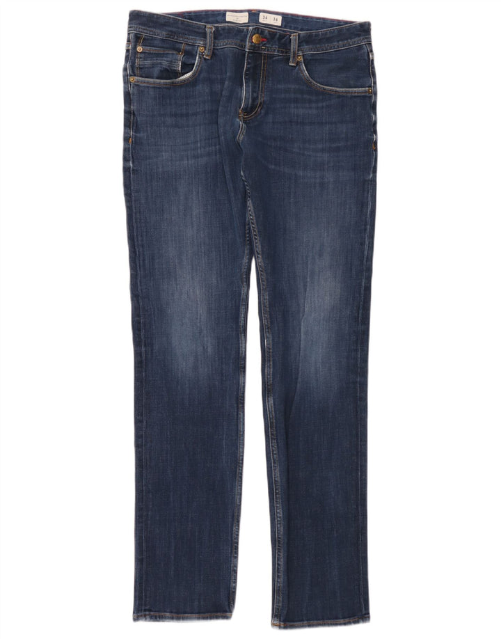 Tommy Hilfiger Herren Bleecker Slim Jeans W34 L36 Blaue Baumwolle