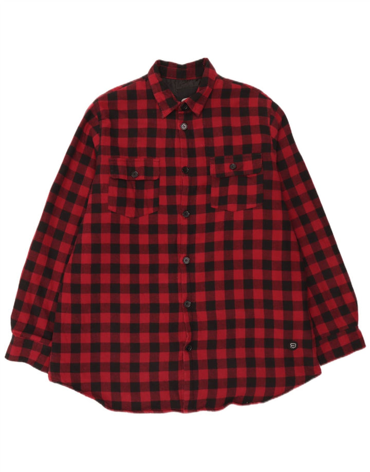 EMP Herren Lumberjack Flanellhemd 2XL Red Gingham Cotton