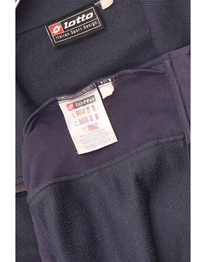 Lotto Herren-Trainingsanzug-Top-Jacke, UK 38/40, mittleres Marineblau, Farbblock
