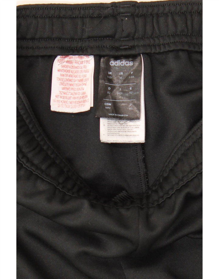 ADIDAS Boys Climalite Tracksuit Trousers 11-12 Years  Black Polyester Vintage Adidas and Second-Hand Adidas from Messina Hembry 