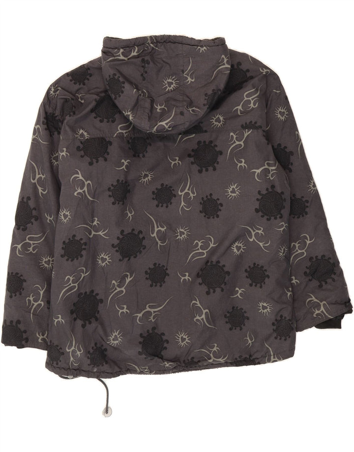 HAUTE ROUTE Boys Oversized Abstract Pattern Anorak Jacket 15-16 Years Grey Vintage Haute Route and Second-Hand Haute Route from Messina Hembry 