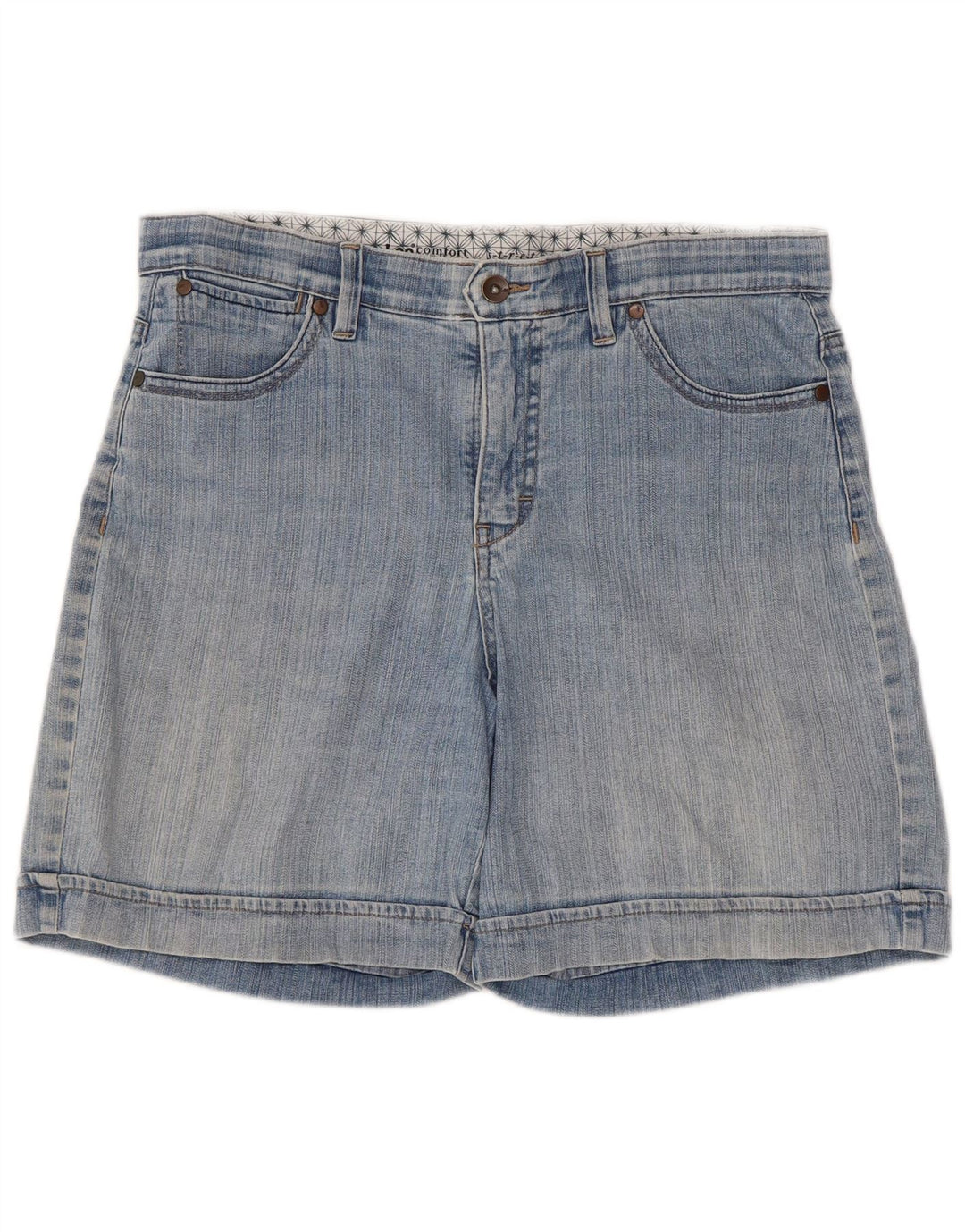 Lee Damen Jeansshorts US 12 Large W34 Blaue Baumwolle