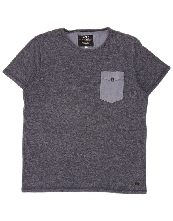 Jack & Jones Herren T-Shirt Top XL Marineblau Baumwolle