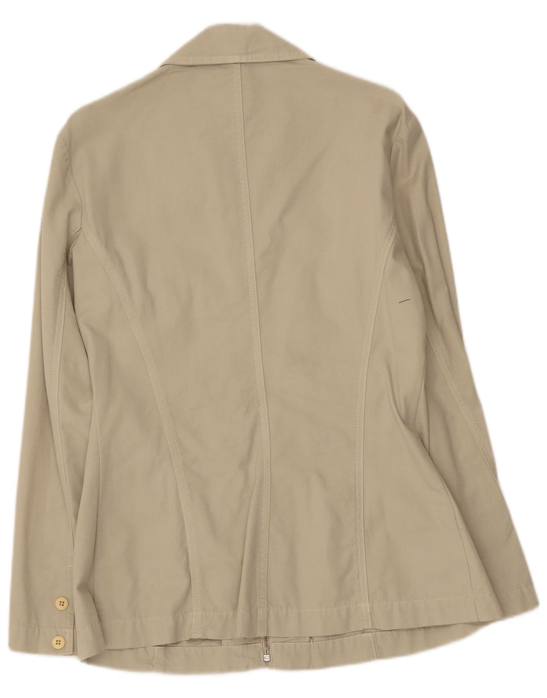 Les Copains Damen Utility-Jacke IT 46 Large Beige Baumwolle
