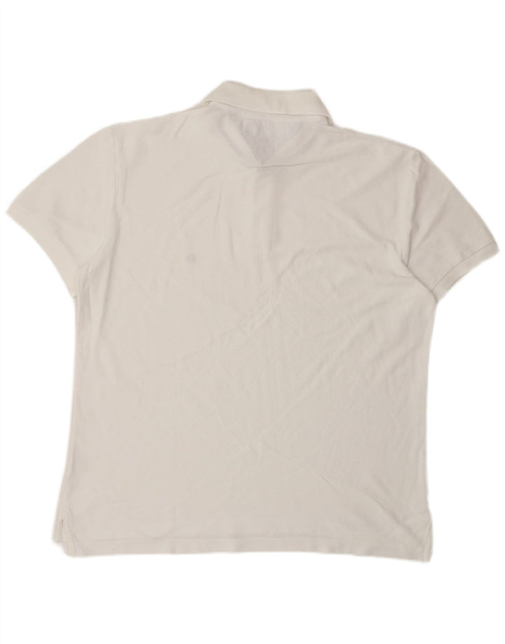 Tommy Hilfiger Herren-Poloshirt mit normaler Passform, XL, Weiß