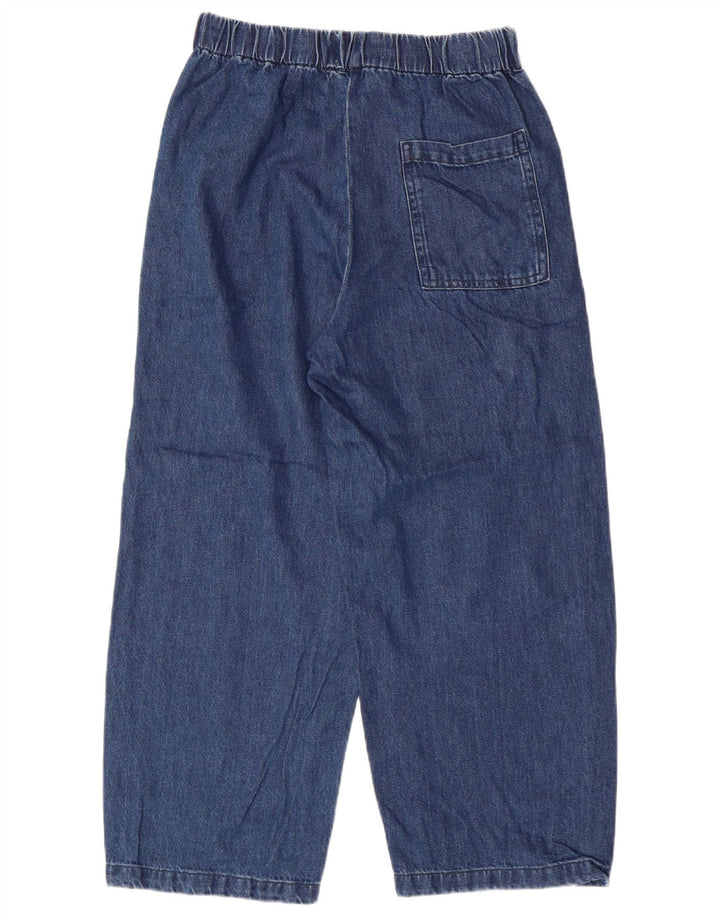 Zara Damen-Jeans mit weitem Bein, XS, W24, L25, blaue Baumwolle