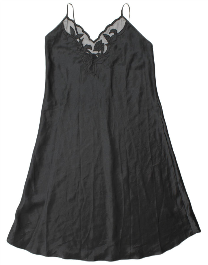 ST. BERNARD Damen Slip Dress UK 16 Large Schwarz Polyester