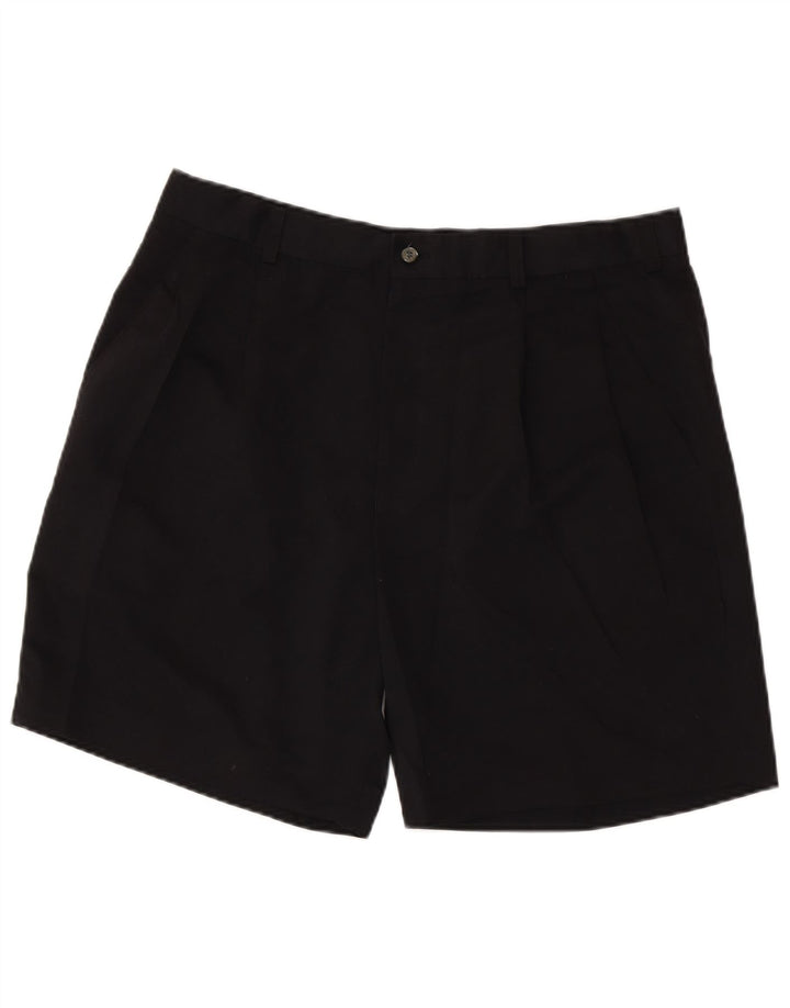 IZOD Herren Pegged Chino Shorts W38 XL Schwarz Polyester