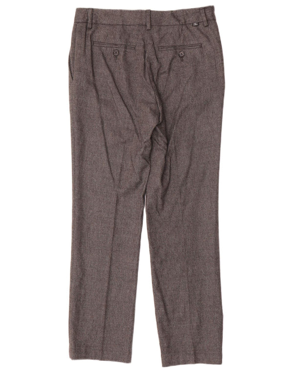 Cerruti 1881 Damen gerade Anzughose IT 40 Small W28 L26 Graue Viskose