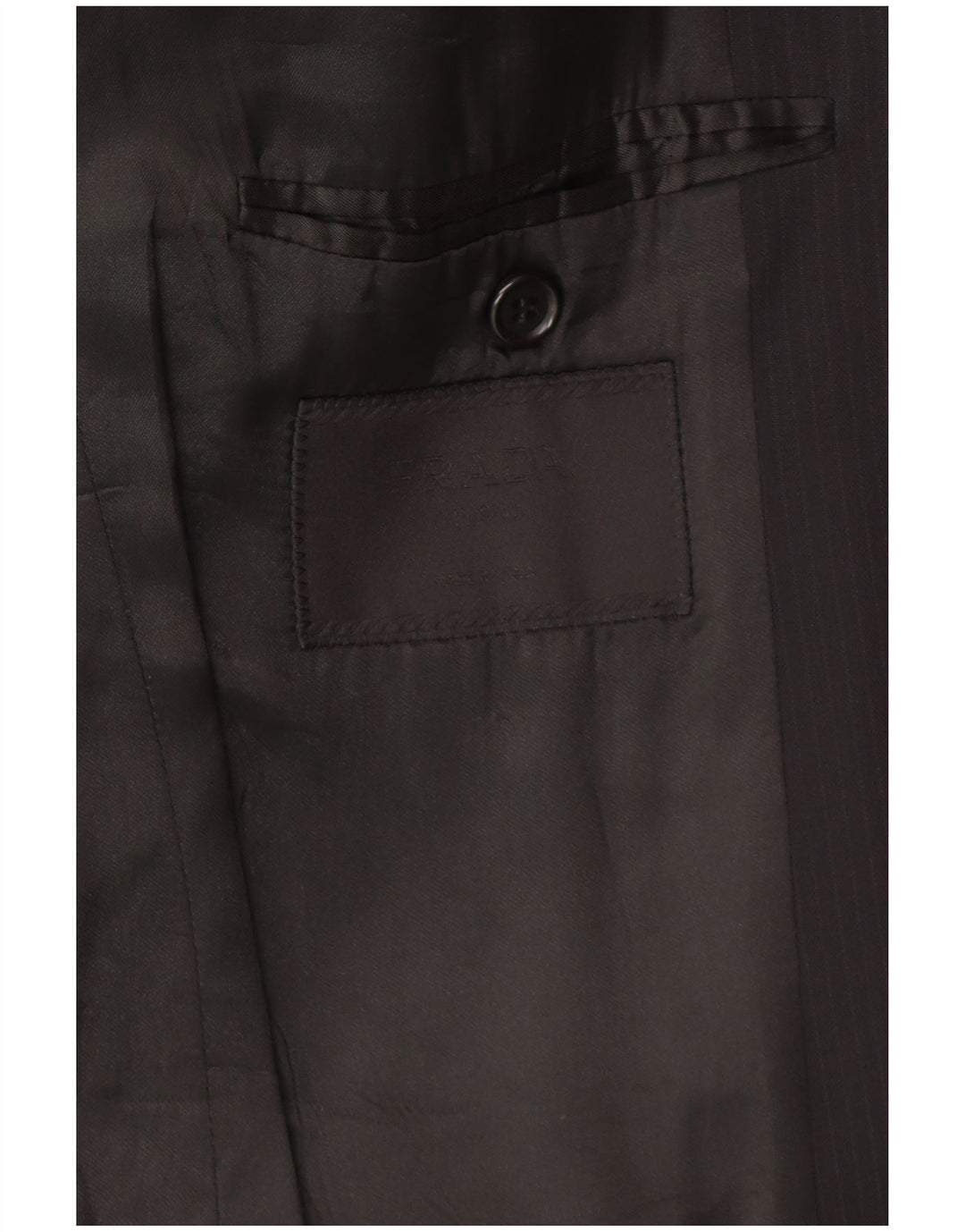 PRADA Herren 3-Knopf-2-teiliger Anzug IT 52 XL W34 L30 Schwarz Klassisch