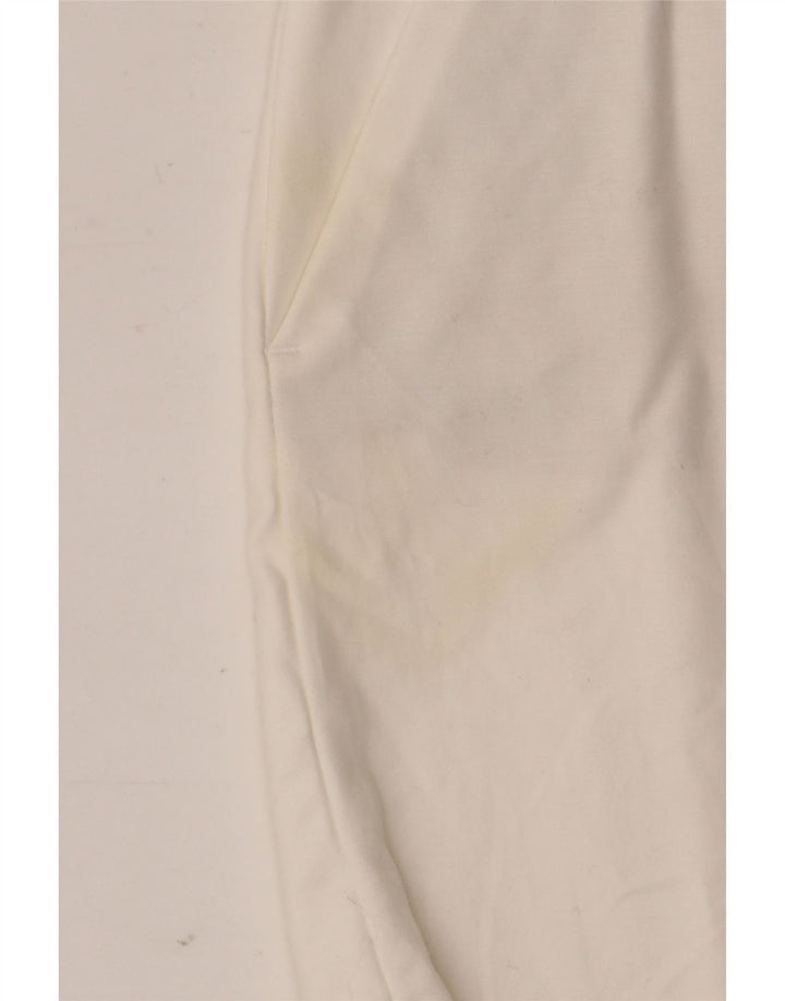 Zara Damen-Chinoshorts mit hoher Taille, mittelgroß, W28, Weiß