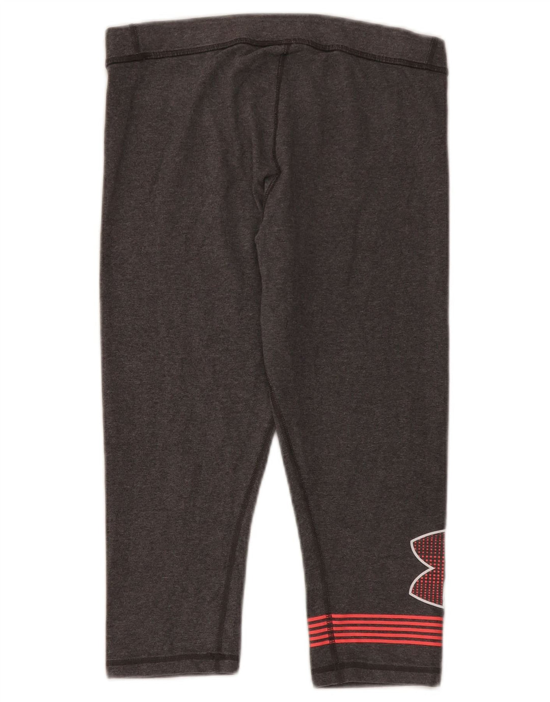 Under Armour Womens Graphic Capri Leggings UK 14 Mittelgraue Baumwolle