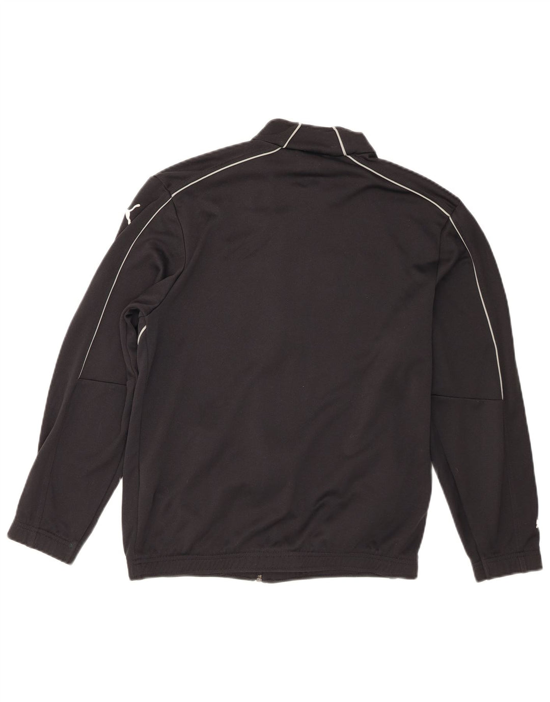 Puma Jungen Grafik-Trainingsanzug-Top-Jacke, 13–14 Jahre, schwarzes Polyester