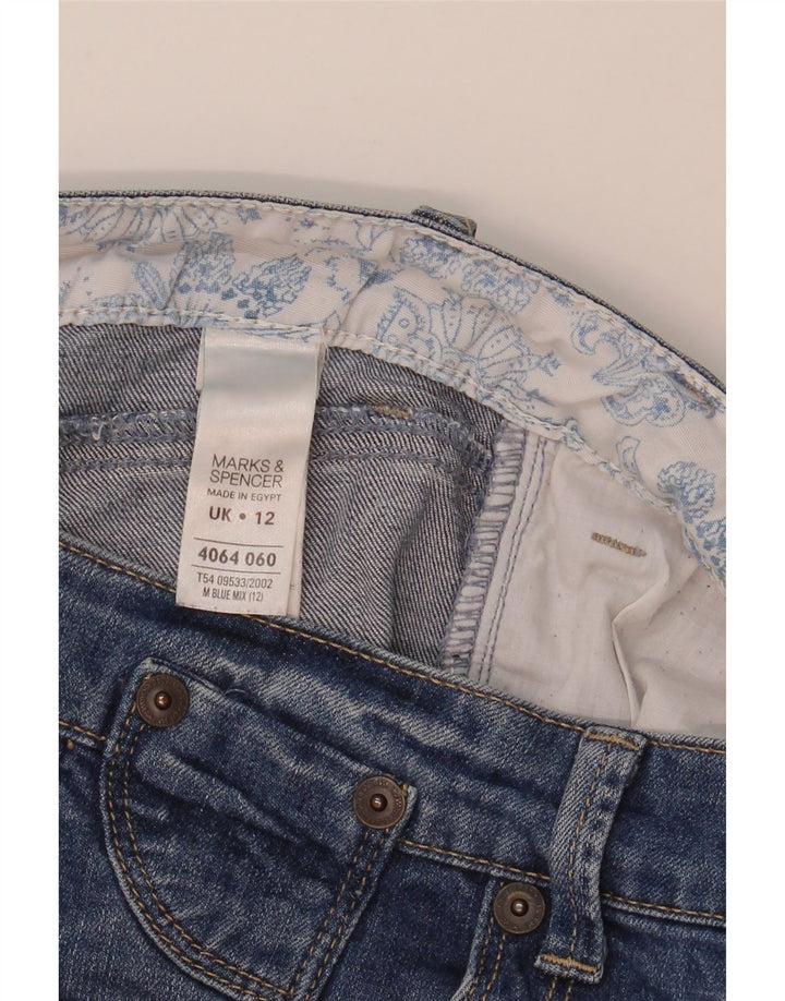 Marks & Spencer Herren Denim Shorts UK 12 Medium W32 Blaue Baumwolle
