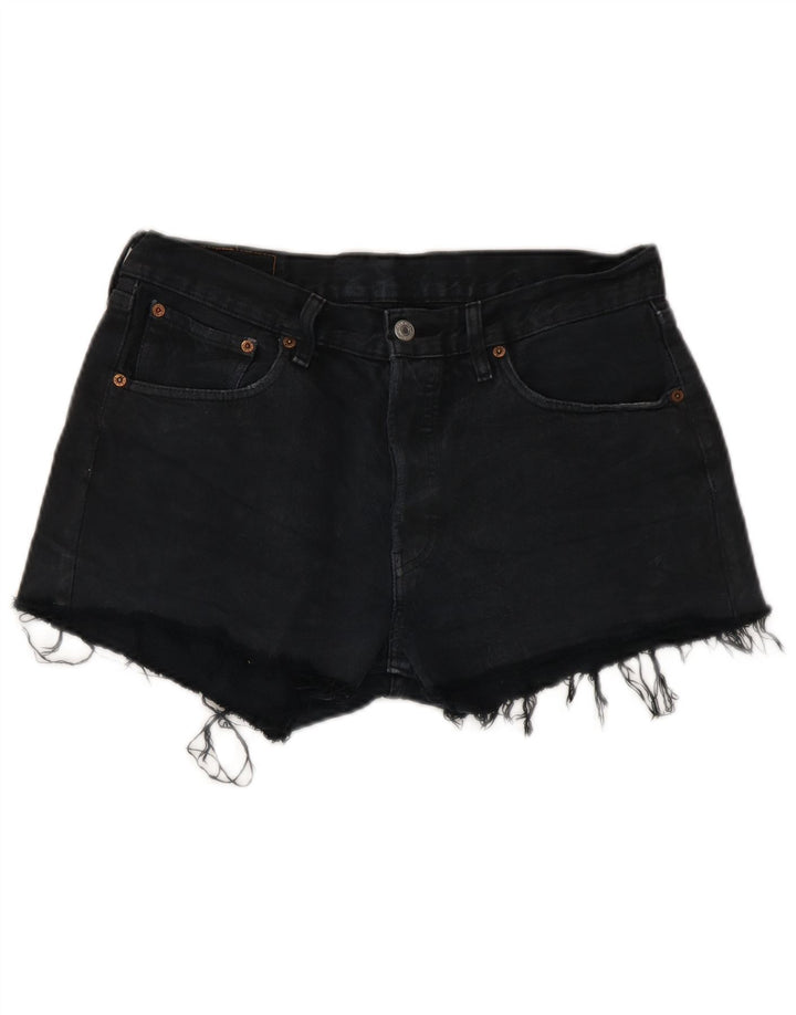 Levi's Damen-Jeansshorts W33 aus mittelblauer Baumwolle in Marineblau