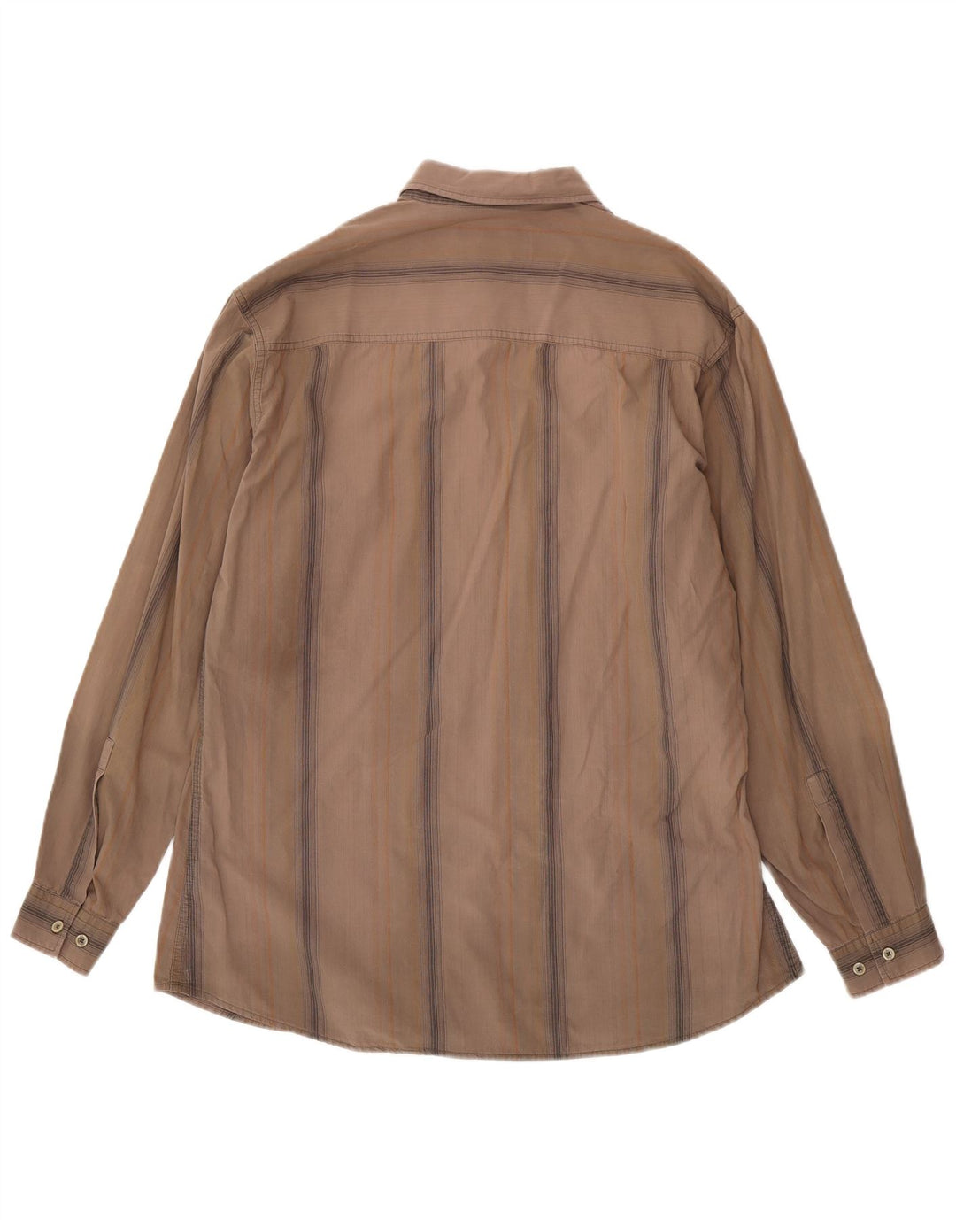 Marlboro Classics Herrenhemd 2XL braun gestreift aus Baumwolle