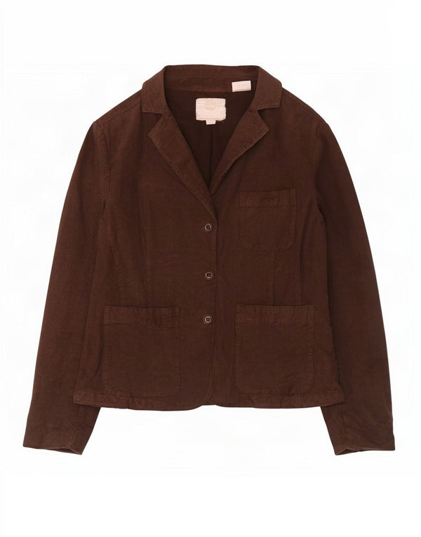 Timberland Damen 3-Knopf-Blazer aus Cord, UK 18, XL, braun, Baumwolle
