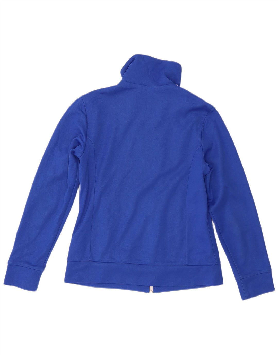 Adidas Damen Trainingsanzug Top Jacke UK 12 Mittelblaue Baumwolle
