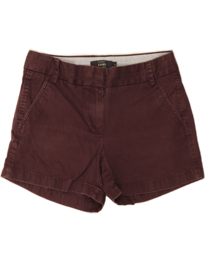 J. CREW Womens Chino Shorts US 4 Small W32 Maroon Cotton Vintage J. Crew and Second-Hand J. Crew from Messina Hembry 