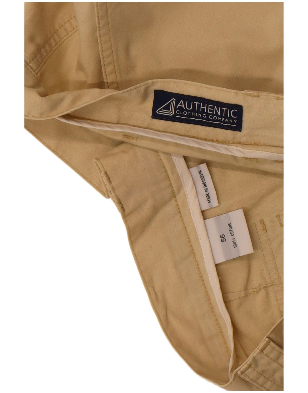 Vintage Herren Chino Shorts IT 56 3XL W38 Beige Baumwolle