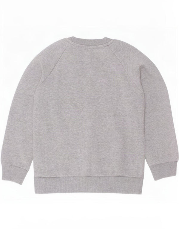 Adidas Jungen Grafik-Sweatshirt-Pullover, 4–5 Jahre, grau gefleckte Baumwolle