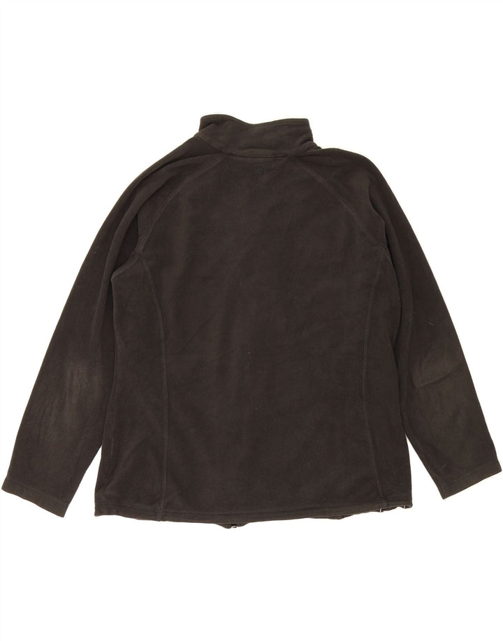 MOUNTAIN WAREHOUSE Womens Fleece Jacket UK 16 Large Black Polyester Vintage Mountain Warehouse and Second-Hand Mountain Warehouse from Messina Hembry 
