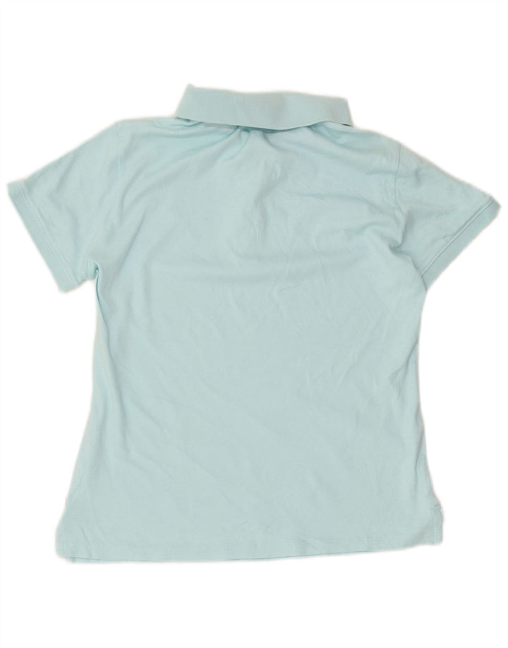 Nautica Damen Poloshirt UK 14 Mittelblaue Baumwolle