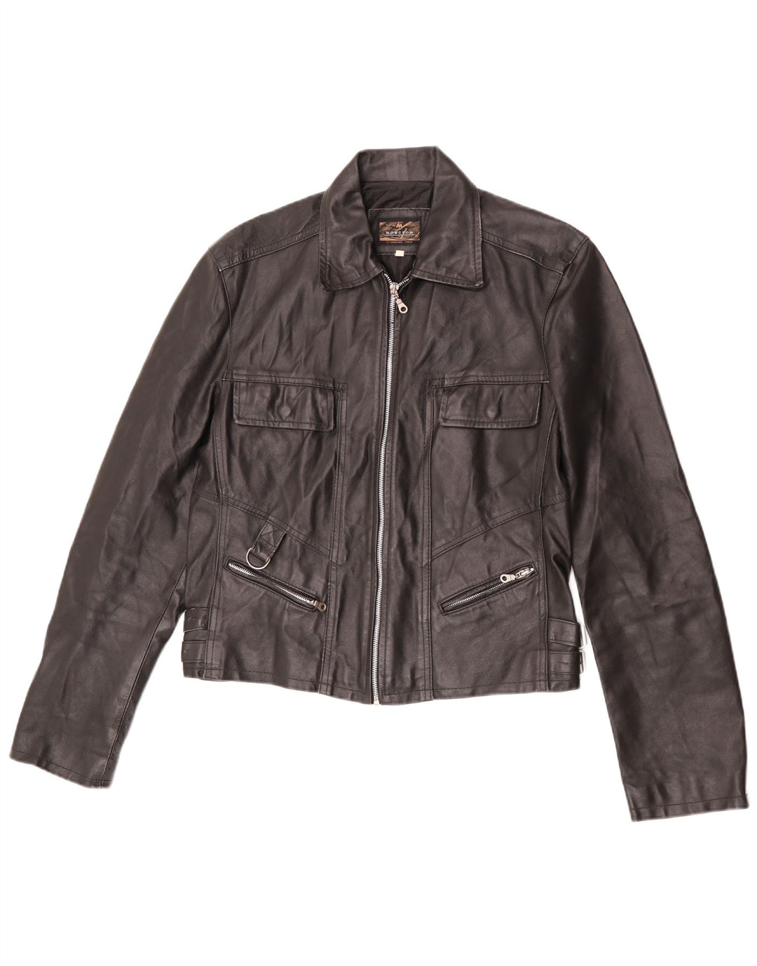 Spectra Damen Lederjacke UK 16 Large Schwarz